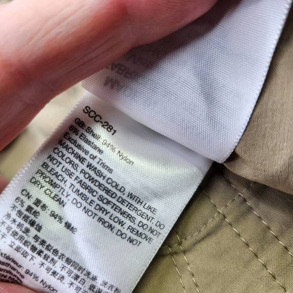 Marmot Pants Zip Pockets Foldable Hem Zip Fly Button Closure Brown Size 14 - Picture 3 of 9